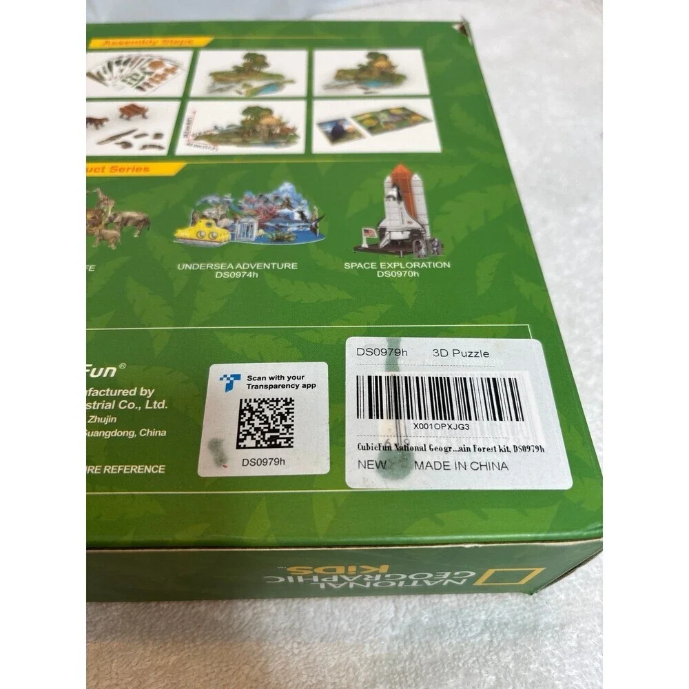 National Geographic Kids Amazon Rain Forest 3D Puzzle CubicFun DS0979h NEW